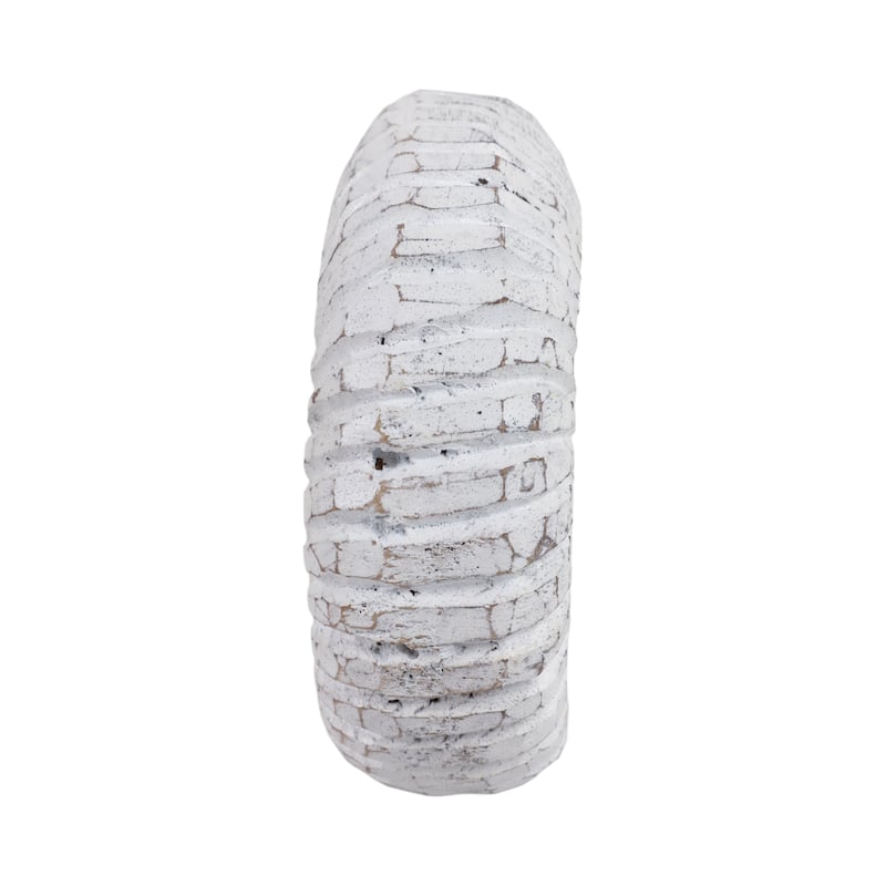 Handcrafted Wooden Nautical Shell Figurine Coastal-Inspired Details