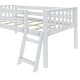 preview thumbnail 17 of 18, Max and Lily Twin Solid Wood Soren Ultra Low Loft Bed with Slide