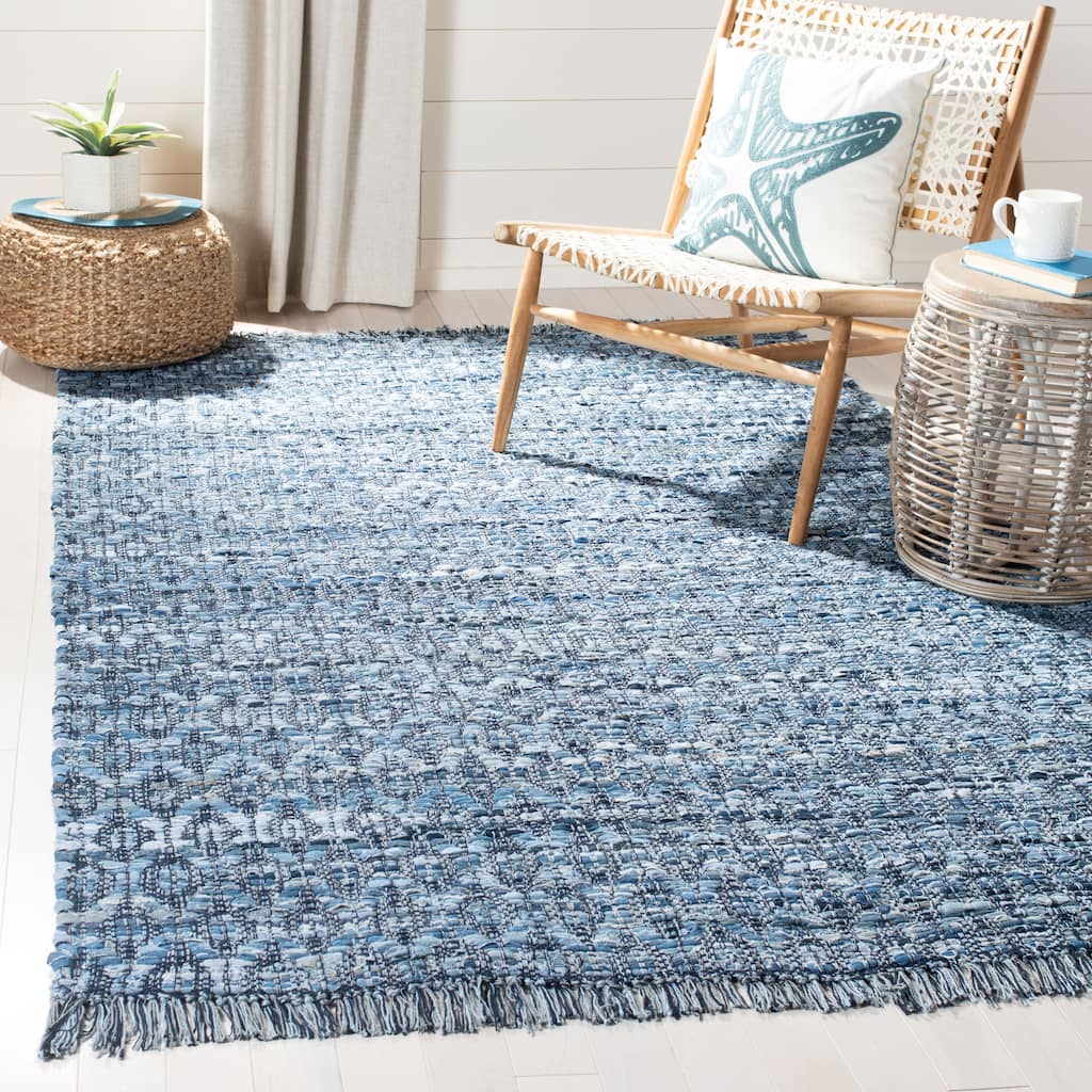 SAFAVIEH Handmade Montauk Heirloom Casual Geometric Cotton Rug