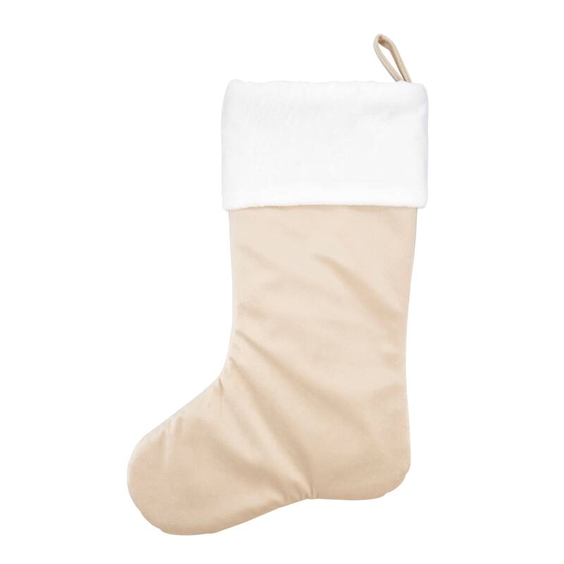 Traditional Cheer Christmas Tree Stocking - Natural