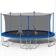 preview thumbnail 6 of 6, 14FT Trampoline with Enclosure Net Outdoor Jump Trampoline - ASTM Approved-Combo Bounce Exercise Trampoline