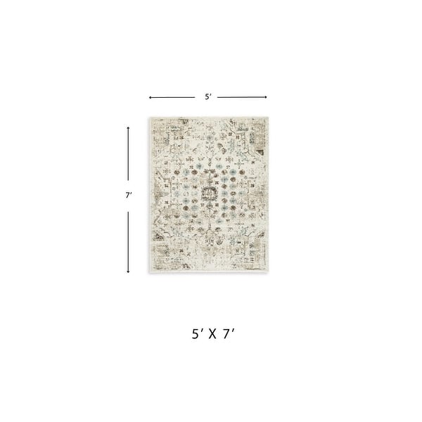 dimension image slide 1 of 2, Signature Design by Ashley Jossler Beige Rug