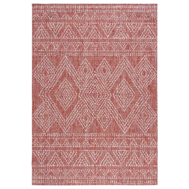 SAFAVIEH Courtyard Zhibek Indoor/Outdoor Waterproof Patio Backyard Rug