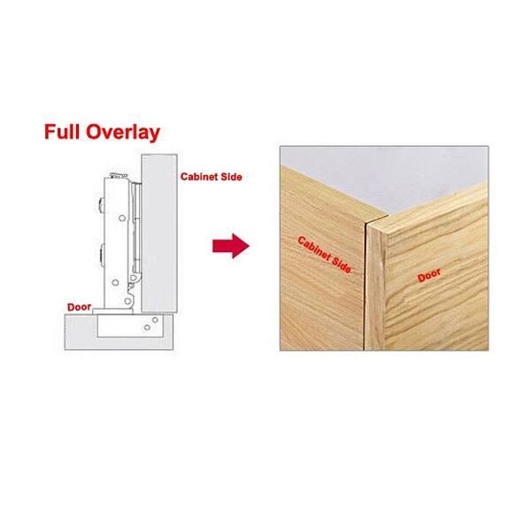 Shop 115mm Length Detachable Self Close Full Overlay Cabinet Door