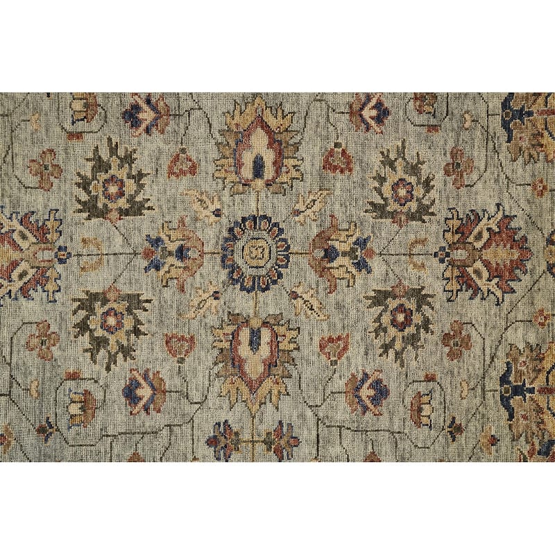 Subem Floral Traditional Stain Resistant with Fringe Soft Durable Area Rug By HomeRoots - 4' x 6'