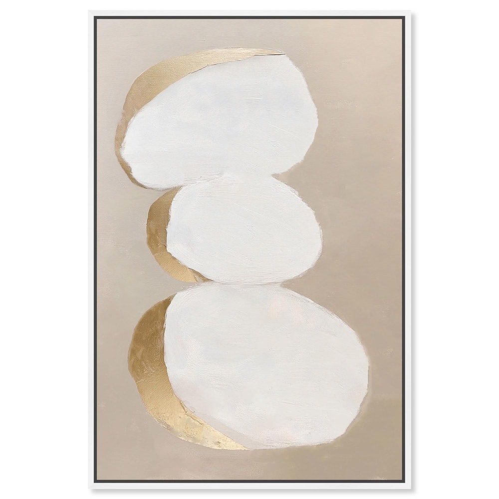 Stacked Stones I Canvas by Art Remedy