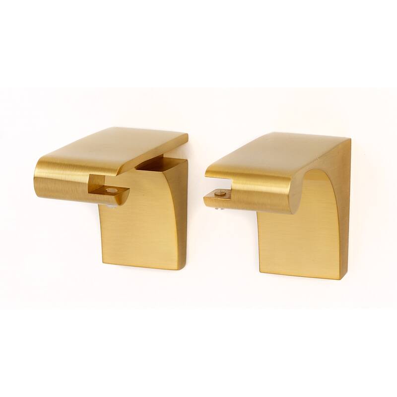 Alno Luna 1 Inch Wide Glass Shelf Mounting Brackets