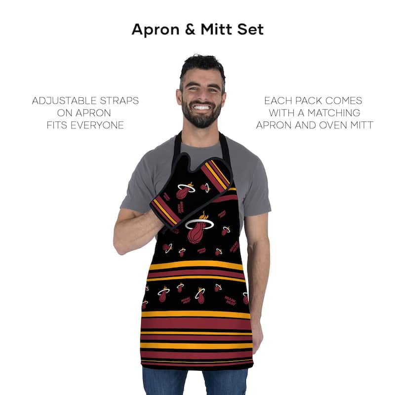 NBA Press Apron BBQ Mitt 2-piece Set