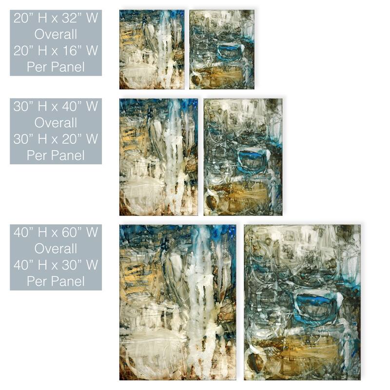 'Canyon Falls I/II' 2 Piece Wrapped Canvas Wall Art Set by Norman Wyatt Jr.
