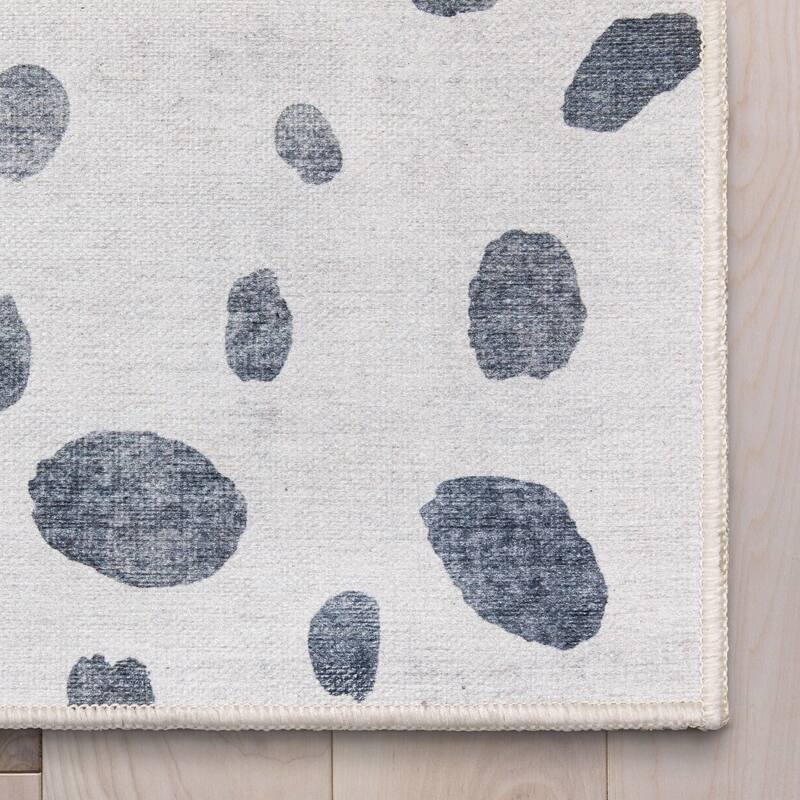 Well Woven Kids Rugs Animal Dots Modern Machine Washable Area Rug