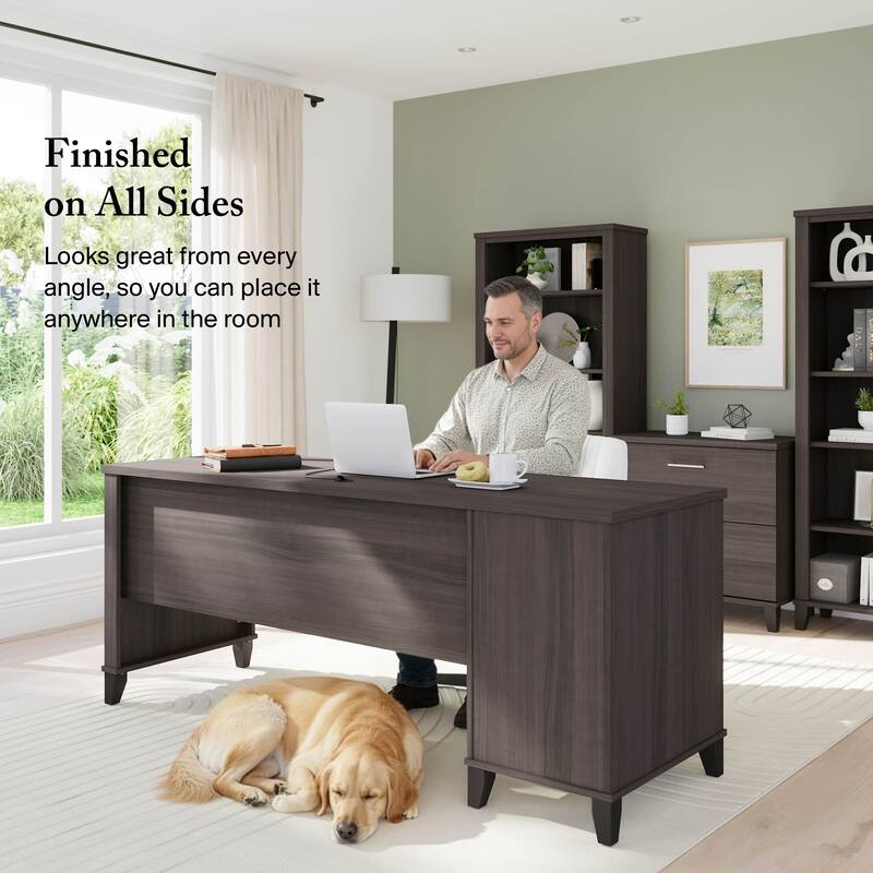 Bush Furniture Somerset 72W Office Desk with Storage Drawers