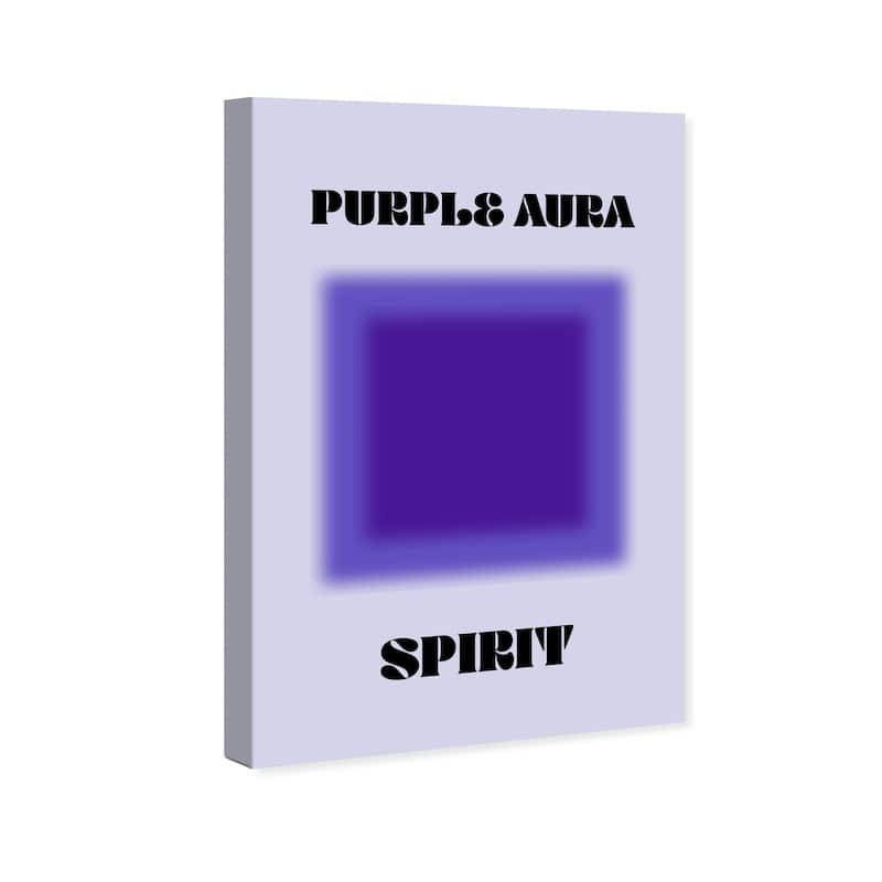Wynwood Studio Canvas Spiritual and Religious Purple Aura Spirit Purple and Lilac Modern & Contemporary Wall Art Canvas Print