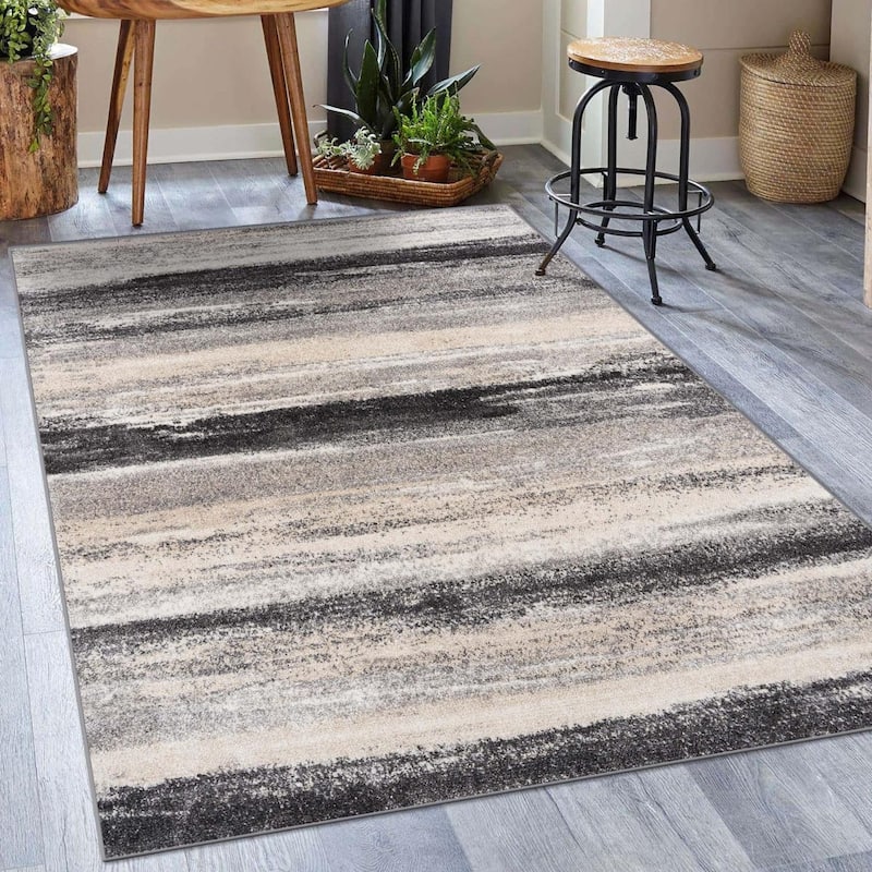 Luxe Weavers Modern Abstract Stripe Area Rug