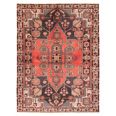 ECARPETGALLERY Hand-knotted Anadol Red Wool Rug - 5'2 x 6'8