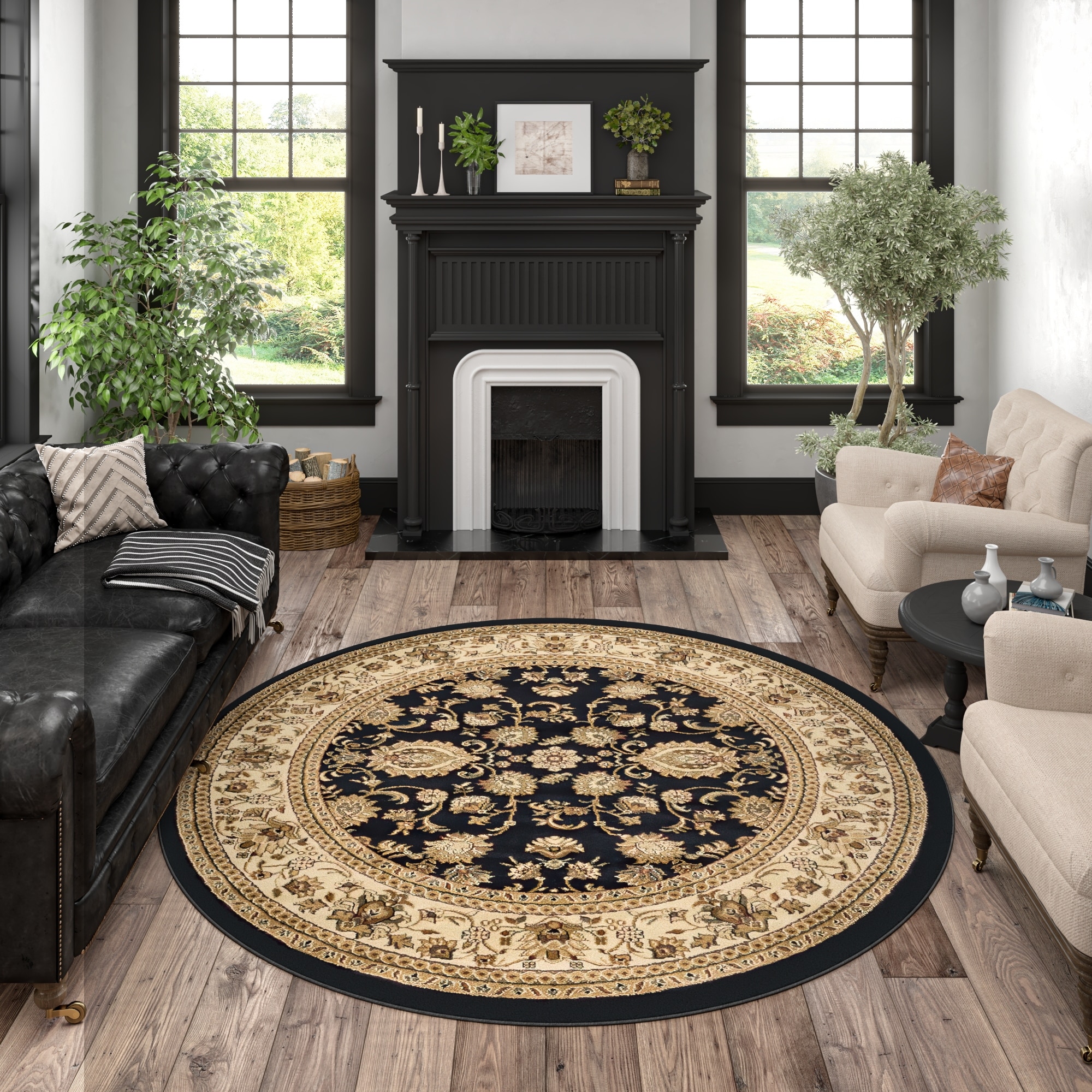 Soho Traditional Floral Oriental Indoor Area Rug