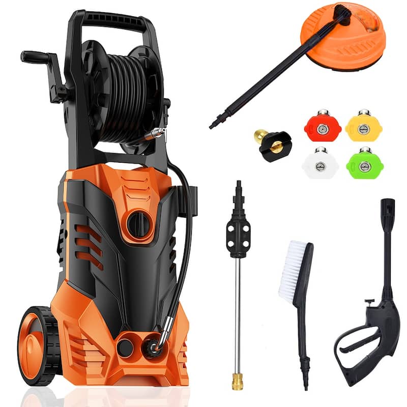 2200W 2.0 GPM Electric Pressure Washer with 5 Nozzles