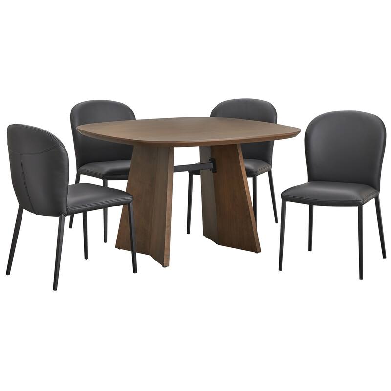 Lifestorey Katherine Leather Dining Set