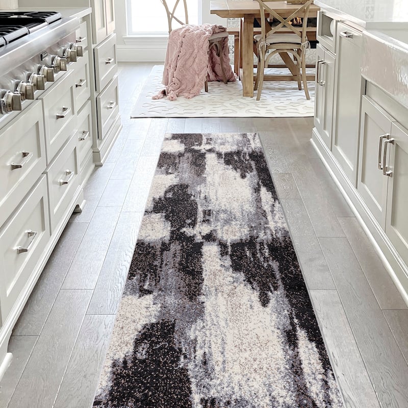 JONATHAN Y Sloane Contemporary Bohemian Abstract Marble Area Rug
