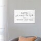 preview thumbnail 5 of 4, iCanvas "Love Grows Best" by Jaxn Blvd. Canvas Print 18x26x0.75