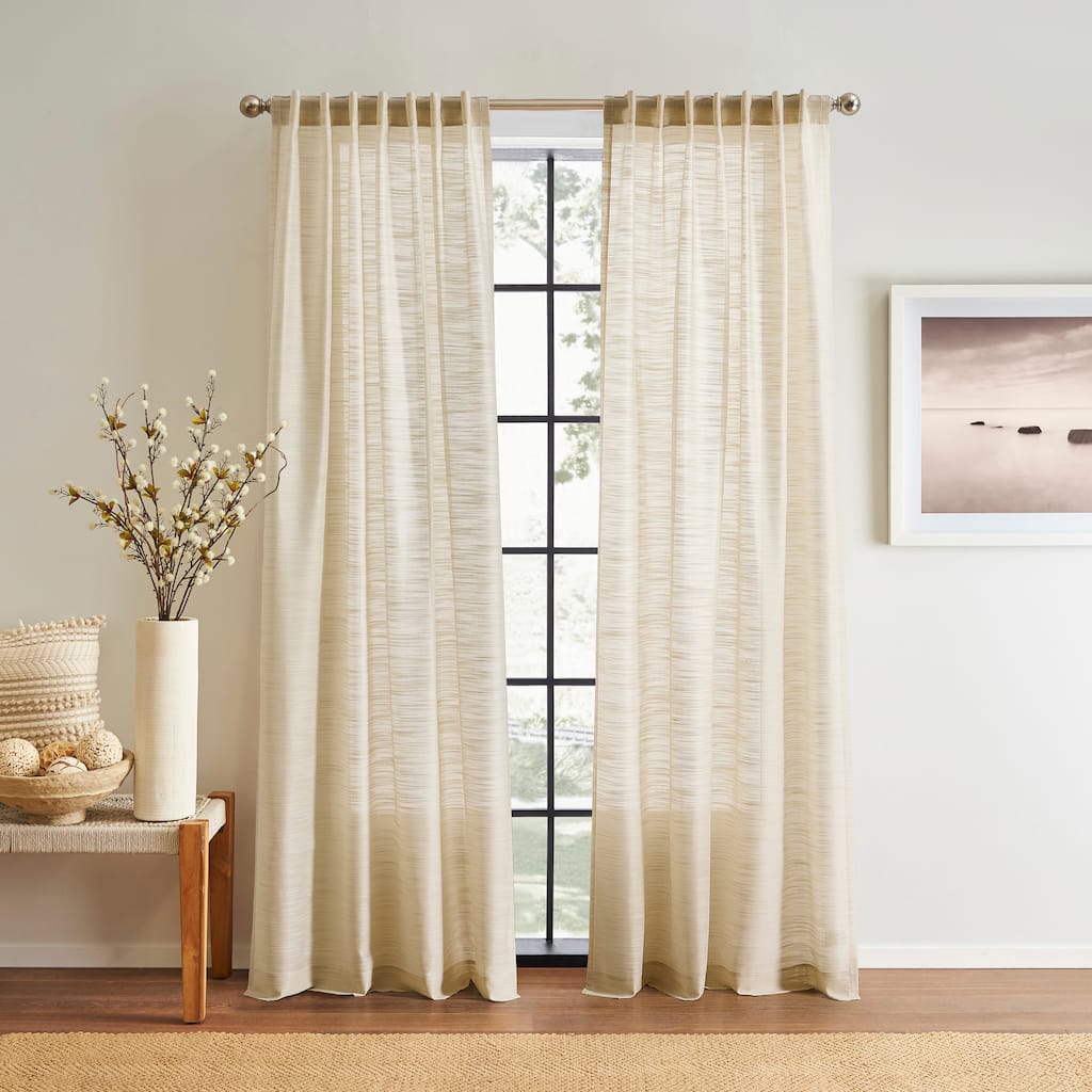 DKNY Salon Backtab Curtain Panel Pair