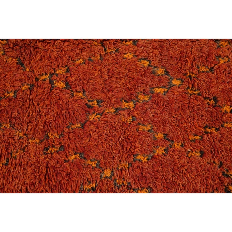 Tribal Moroccan Oriental Area Rug Wool Hand-knotted Office Carpet - 5'8" x 10'3"