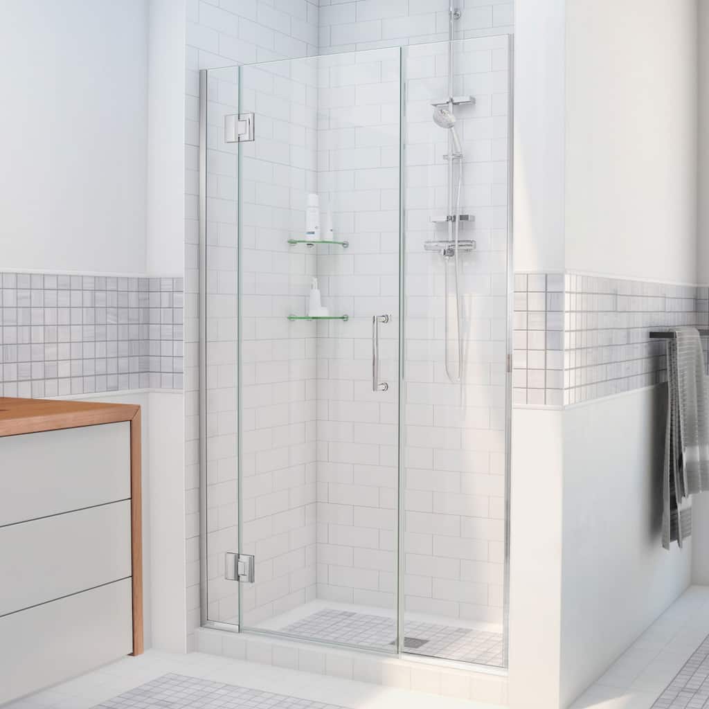 DreamLine Unidoor-X 59-59 1/2 in. W x 72 in. H Frameless Hinged Shower Door - 59" - 59.5" W