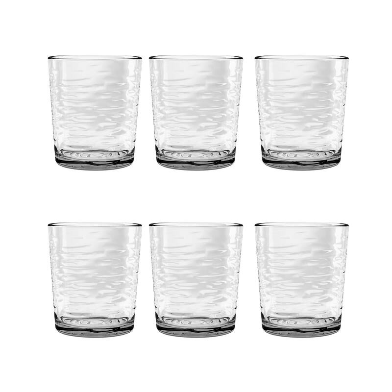 Abode Homewares Foundry DOF, 14.3 oz. Set of 6 - Clear