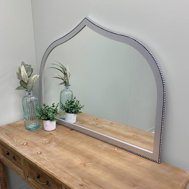 Van Buren Framed Mantel Mirror - Teardrop Cathedral - 38.4x27.4