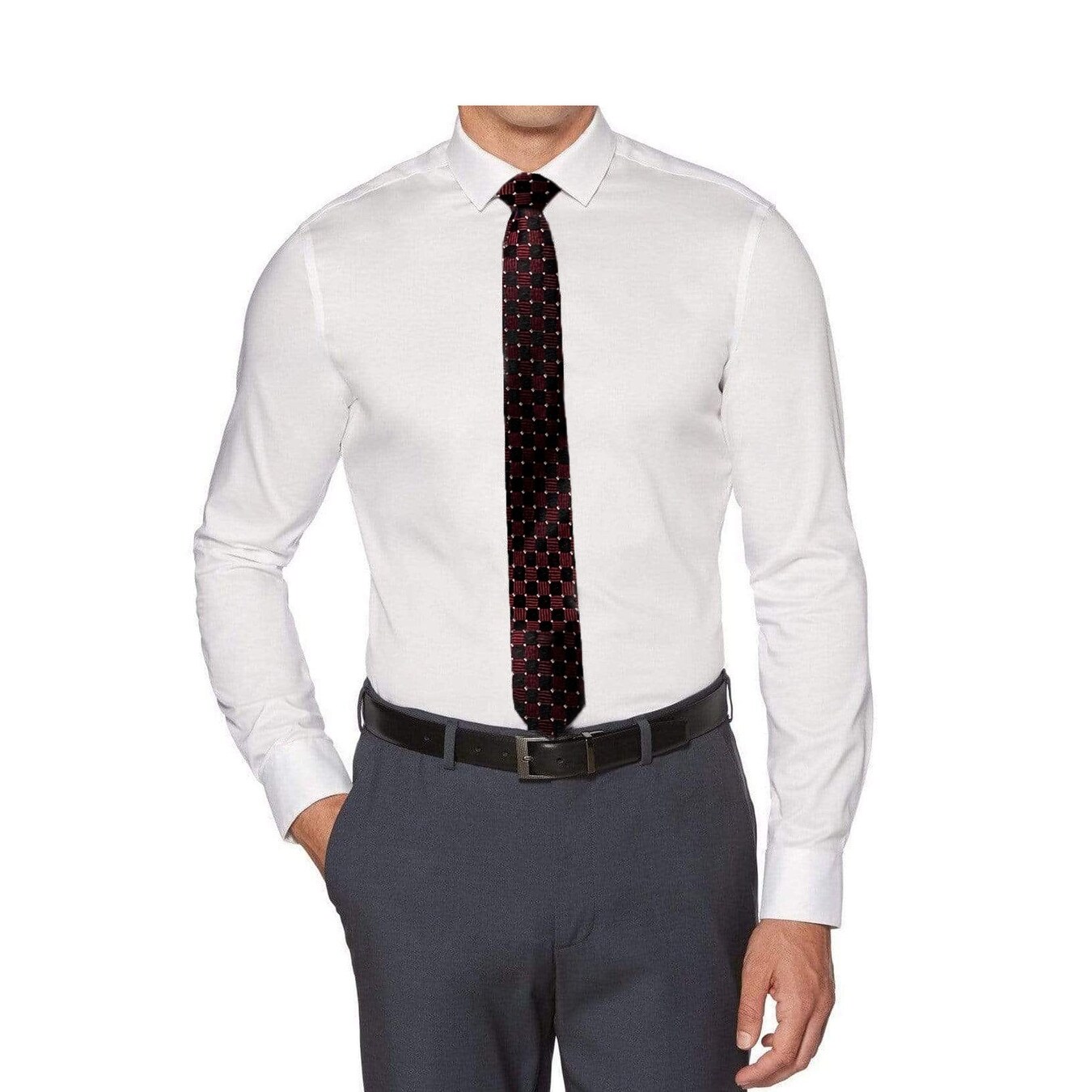 boys burgundy dress shirt