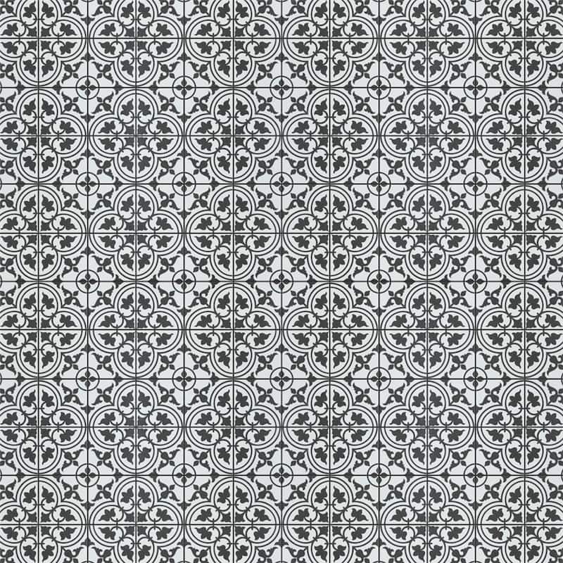 Merola Tile Harmonia Classic White 13" x 13" Ceramic Floor and Wall Tile