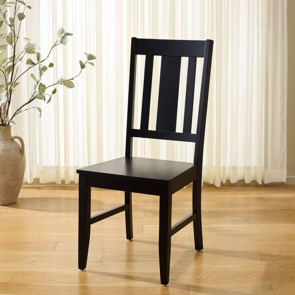 SAFAVIEH Home Roswitha Slat Back Side Chair - 18"W x 22"D x 39"H