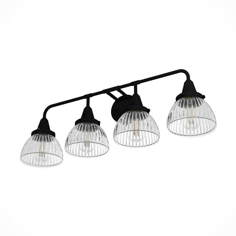 Hunter Cypress Grove 4-Light Vanity Wall Light - Industrial, Transitional, Contemporary - Damp Rated!