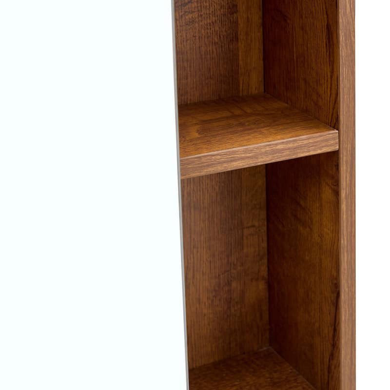 Bathroom Mirror Cabinet Wall Mounted,Medicine Cabinet,Over The Toilet Storage Cabinet with Shelves and Towel Rack