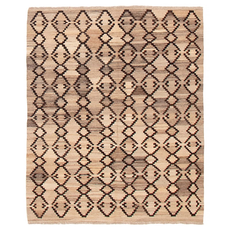 Sivas Taupe Kilim 5'3" x 6'6" - 5'3 x 6'6 - Taupe - 5'3 x 6'6
