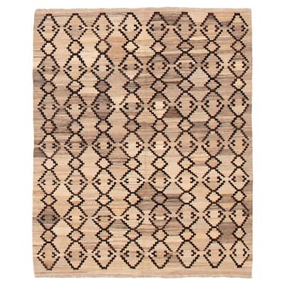 Sivas Taupe Kilim 5'3" x 6'6" - 5'3 x 6'6