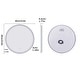 preview thumbnail 13 of 16, 23.6''x23.6'' Round Intelligent Bathroom Wall Mirror w/Demister Led Light