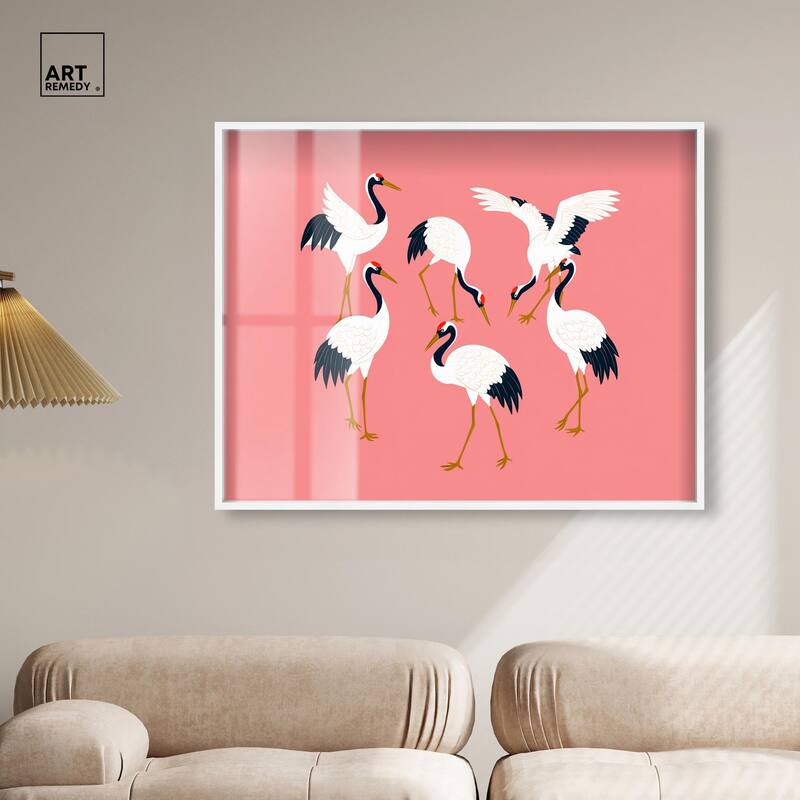 Crane Chorus Shadowbox by Art Remedy