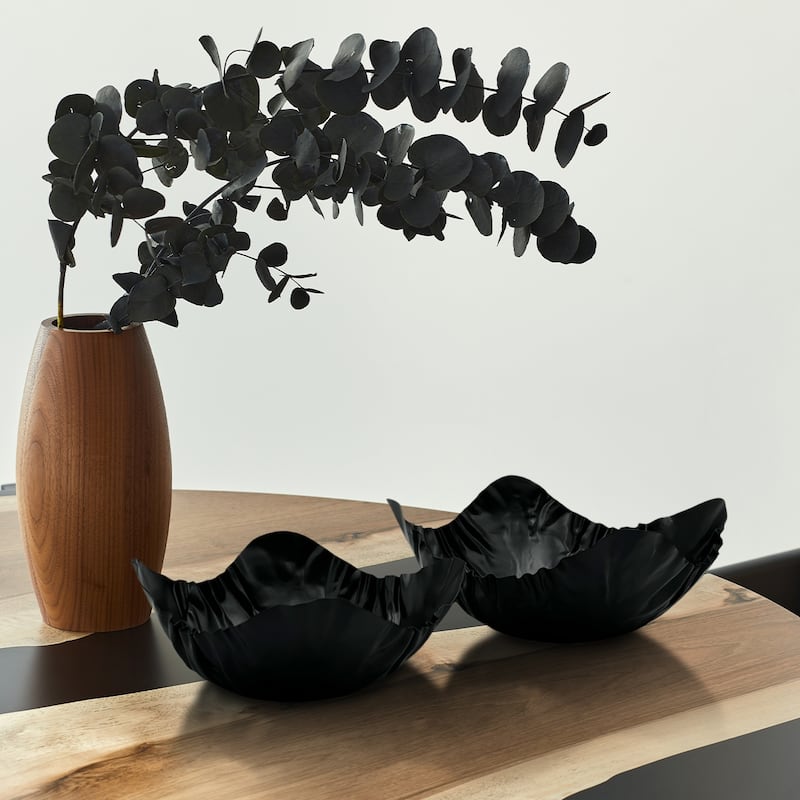 Set of 2 Decorative Handmade Aluminum Modern Bowl - Set of 2