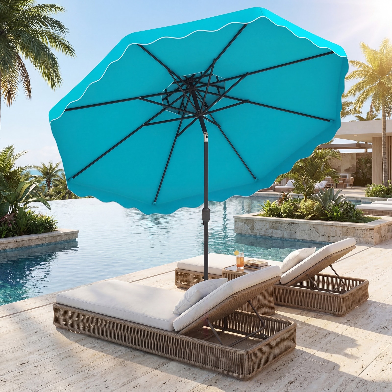 best crank and tilt patio umbrella Formosa Covers 7.5ft aluminum market & color Hunter Green The premium 180G polyester canopy is water Gymax 9 Feet Patio Umbrella
