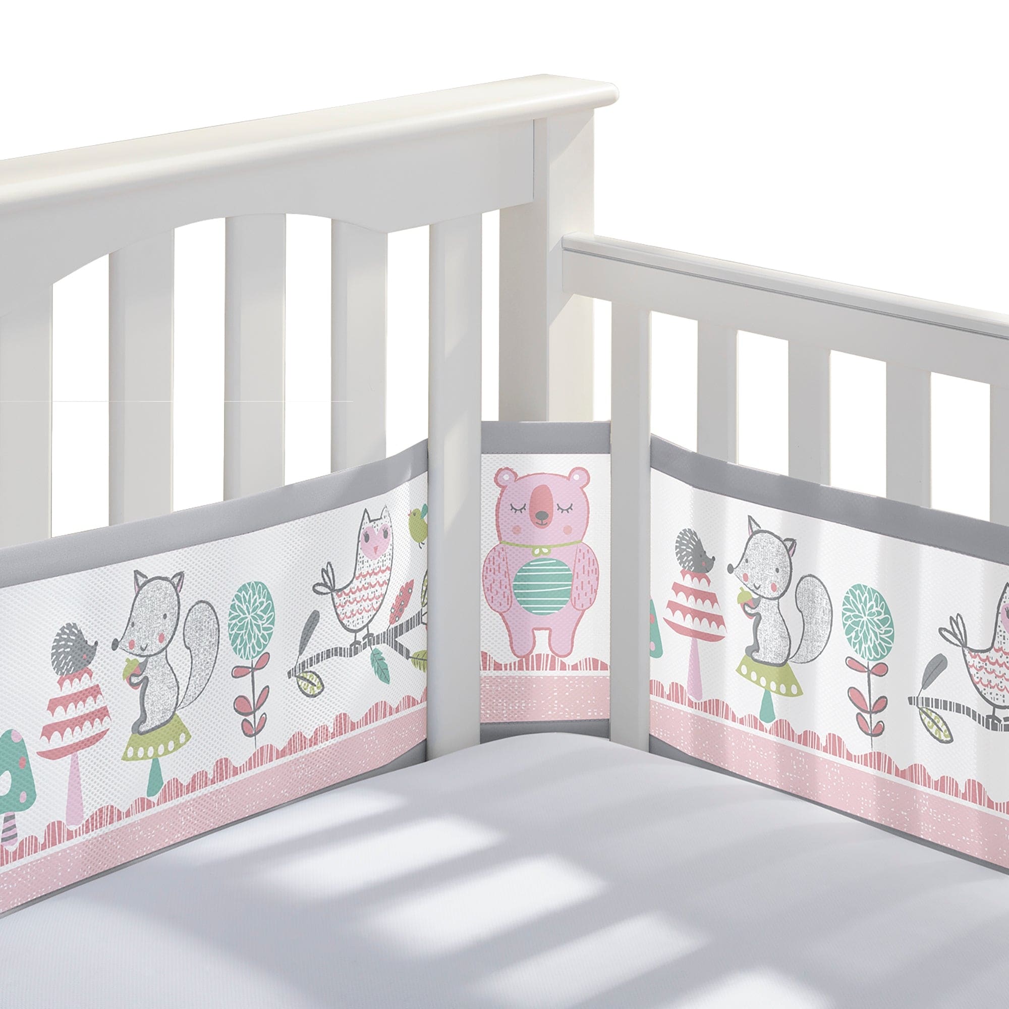 BreathableBaby Breathable Mesh Liner for Full Size Cribs Classic 3mm Mesh Size 4FS Covers 3 or 4 Sides Bed Bath Beyond 37836412