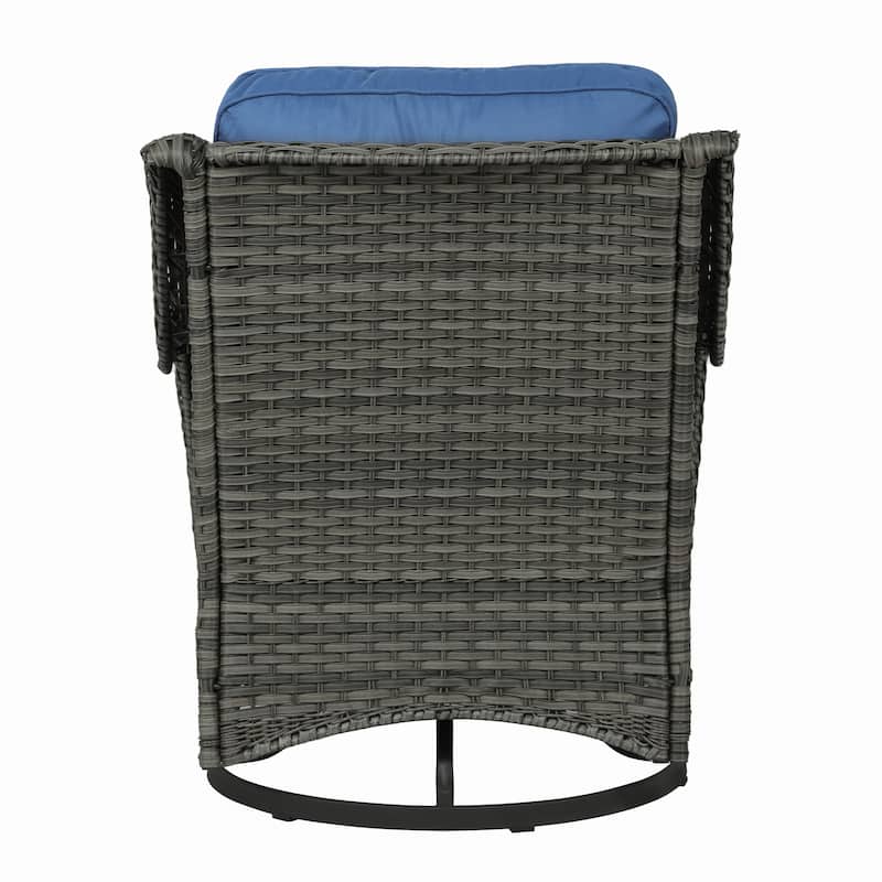 Outdoor Swivel Rocker Patio Rattan Chair