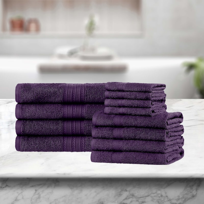Superior Eco-Friendly Sustainable Cotton 12-Piece Bathroom Towel Set