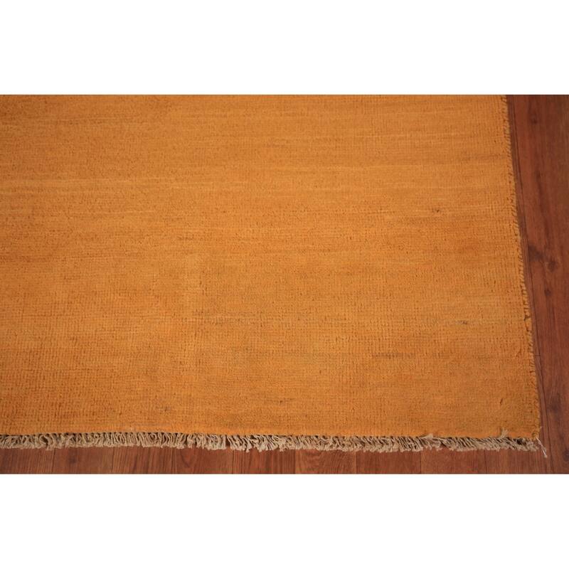 Modern Gabbeh Oriental Area Rug Hand-Knotted Wool Carpet - 5'5" x 7'5"