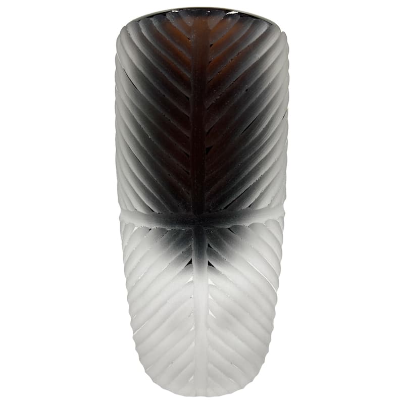 8" High Premium Contemporary Glass Vase for Flowers in Smoke