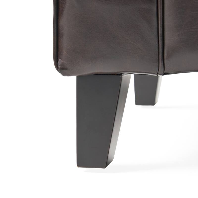 Christopher Knight Home Keiko Storage Ottoman Bench with Rolled Arms - Contemporary Design