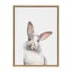 preview thumbnail 9 of 9, Sylvie M Baby Bunny Rabbit Animal Print Framed Canvas by Amy Peterson