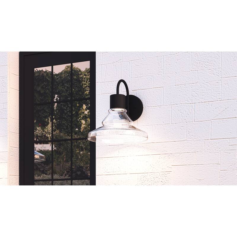 Felix Integrated LED Matte Black Outdoor Wall Lantern