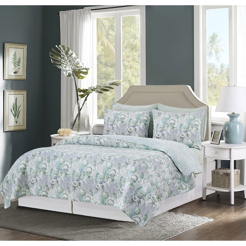 Shoreline Waters Bedding Quilt Set