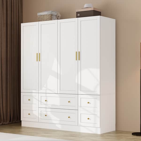 modern wardrobe dresser Medley 3-Piece Solid Wood Bedroom Wardrobe Set