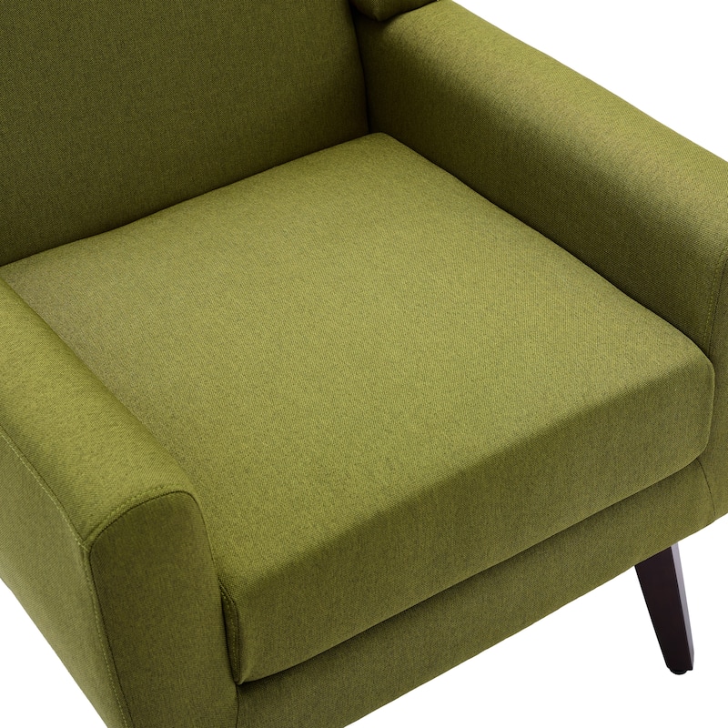 Modern Upholstered Linen Armchair Accent Chair